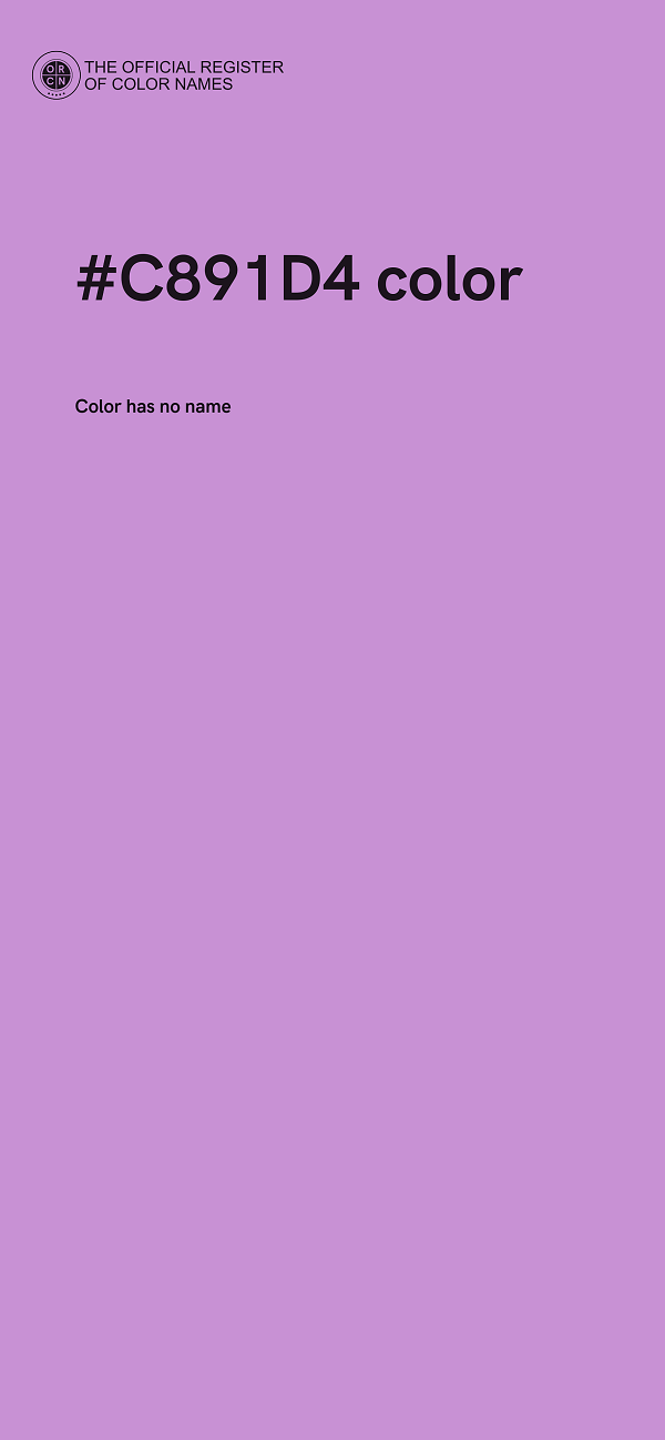 #C891D4 color image