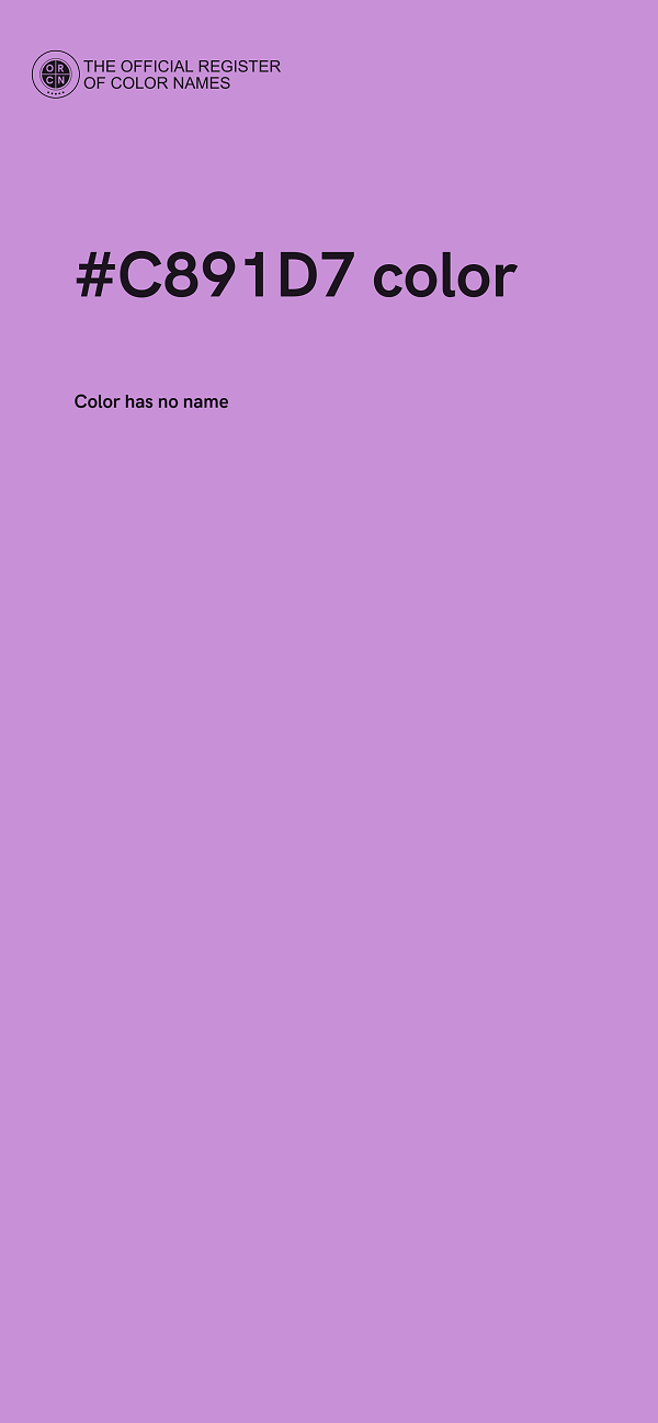 #C891D7 color image