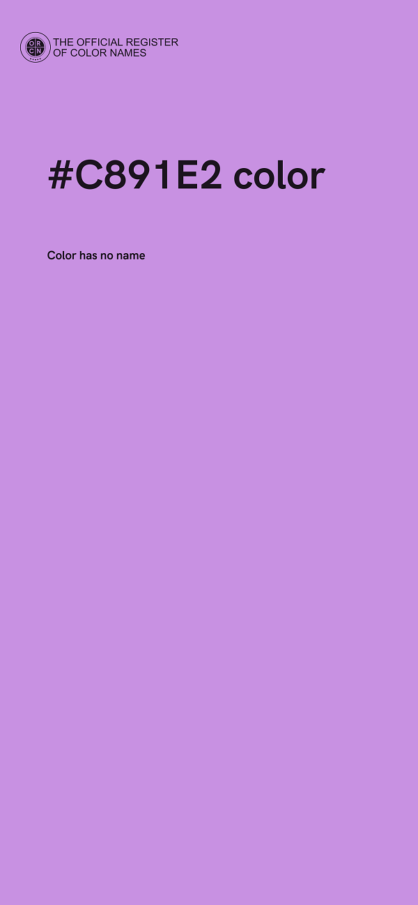 #C891E2 color image