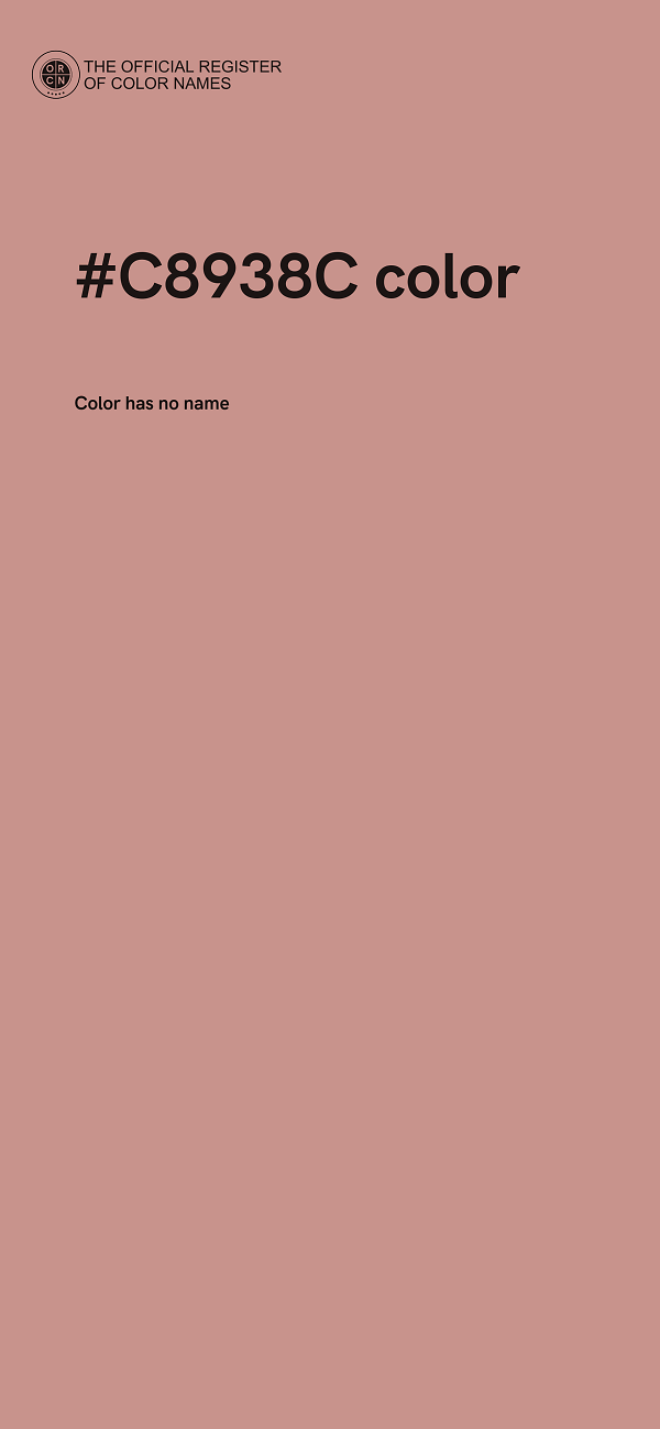#C8938C color image