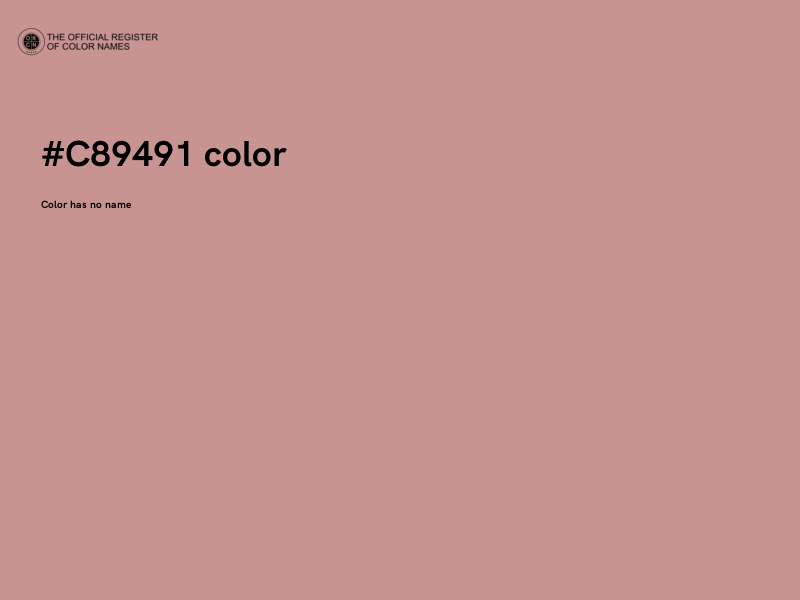 #C89491 color image