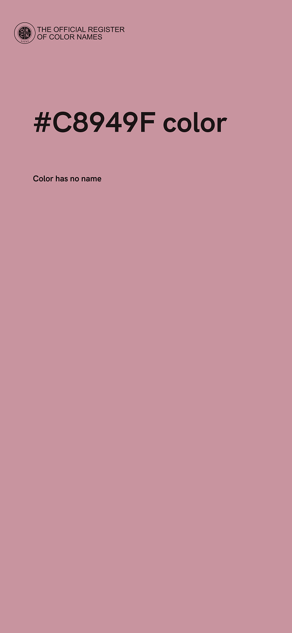 #C8949F color image