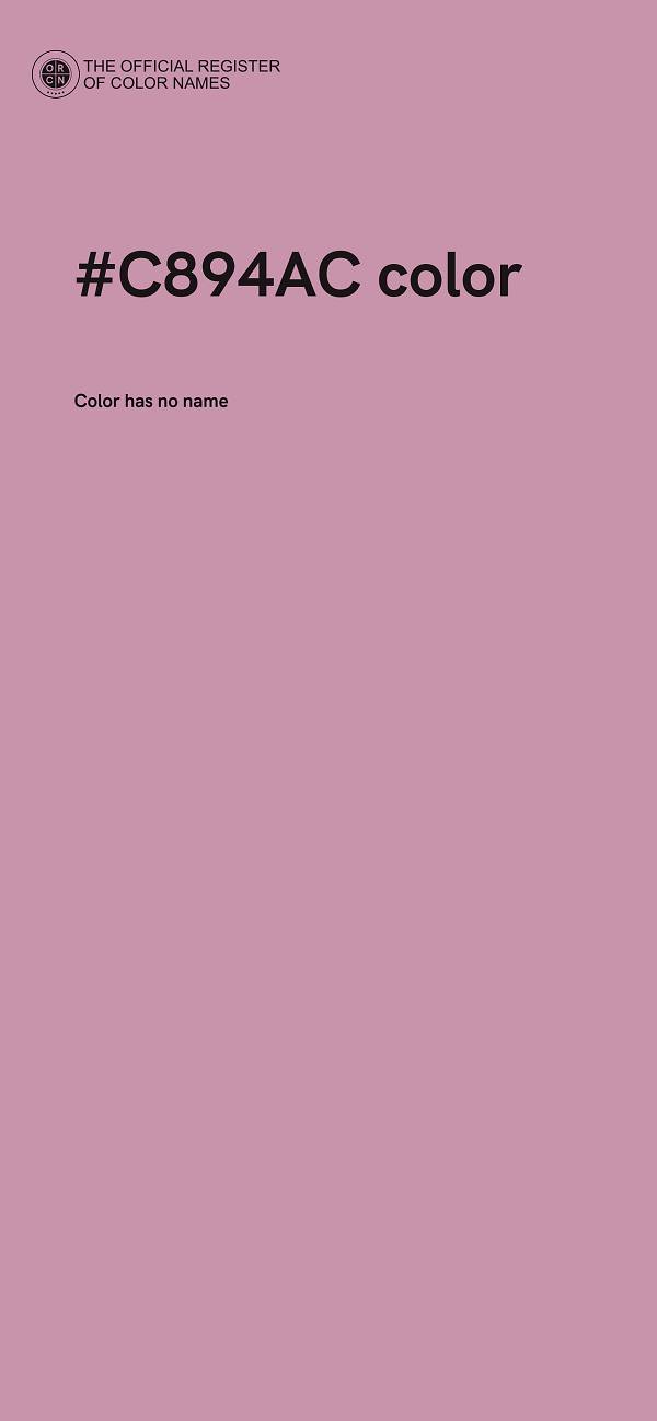 #C894AC color image