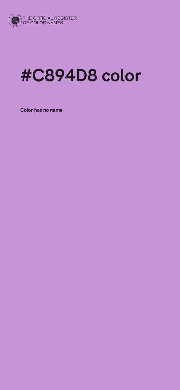 #C894D8 color image