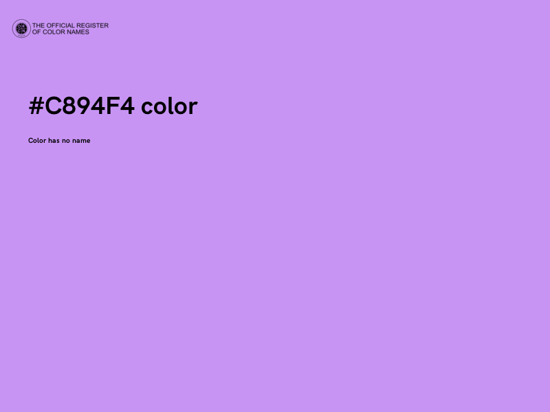 #C894F4 color image