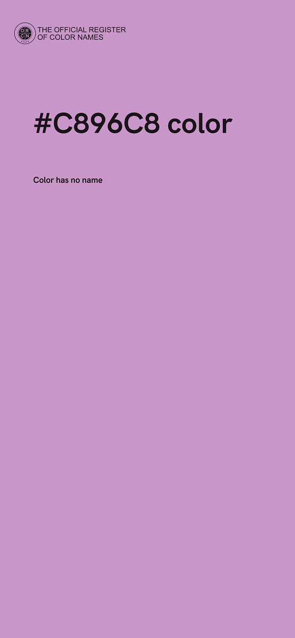 #C896C8 color image