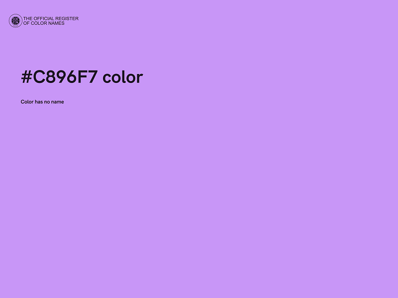 #C896F7 color image