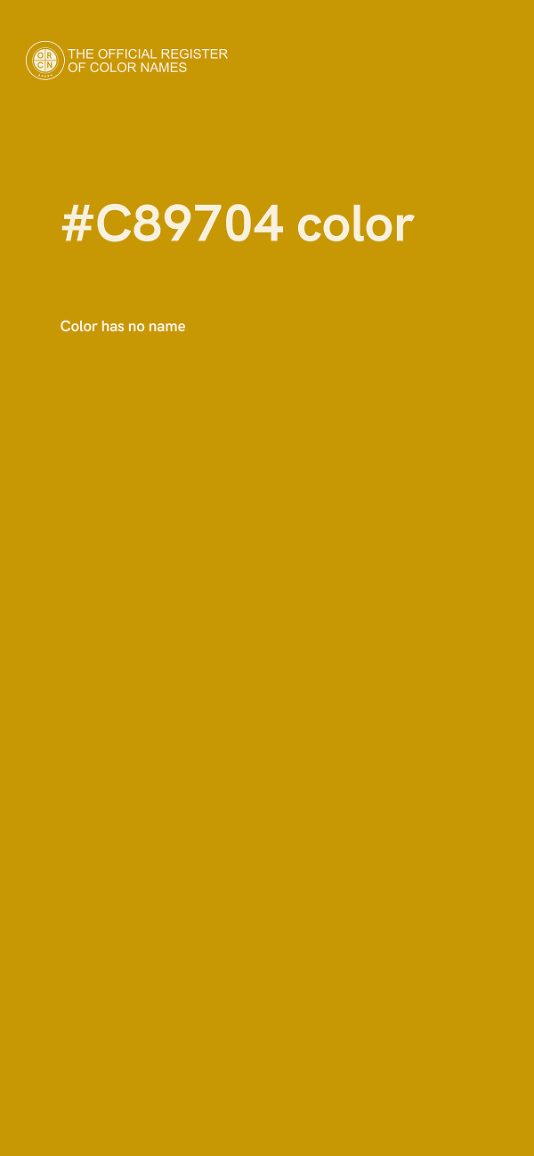#C89704 color image