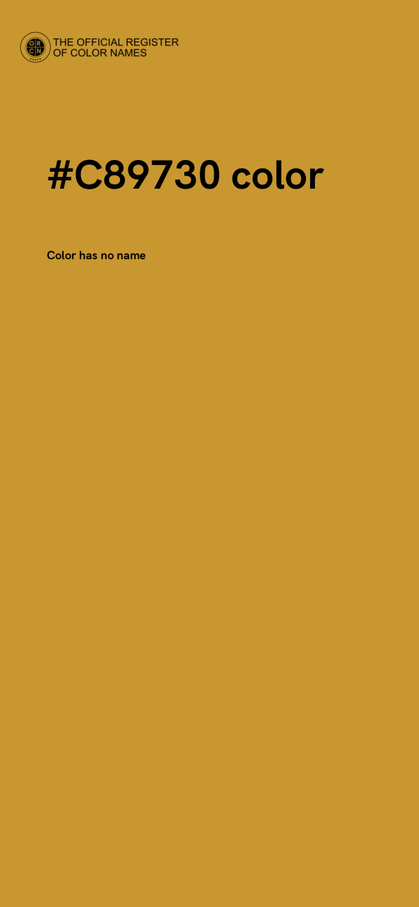 #C89730 color image