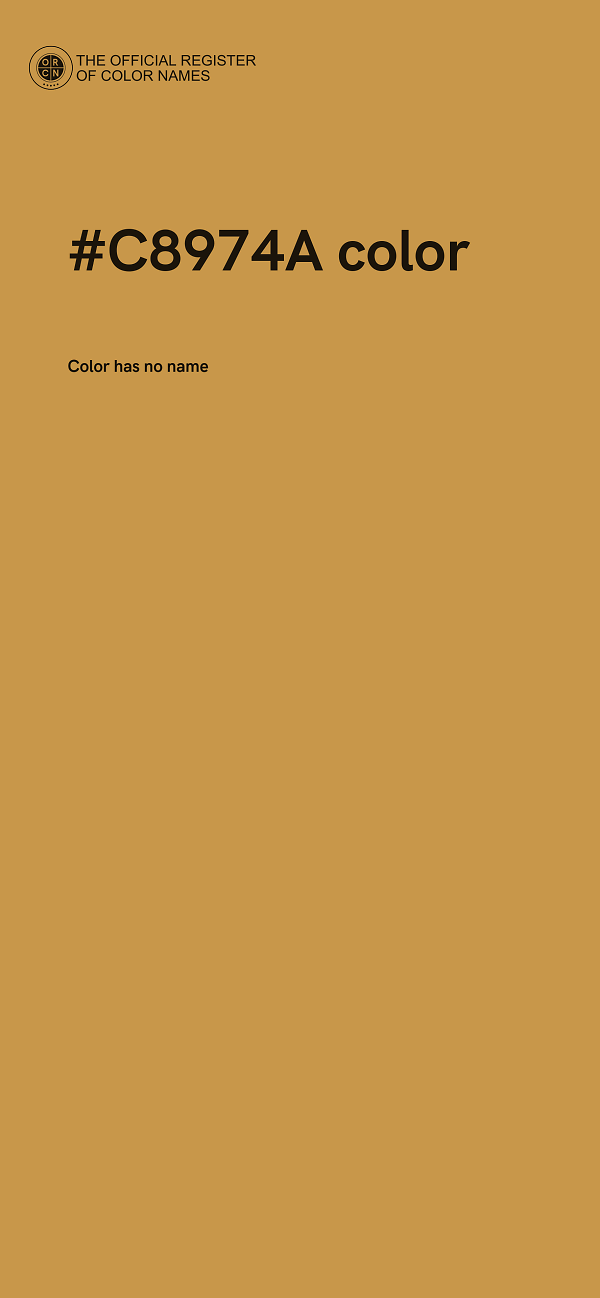 #C8974A color image