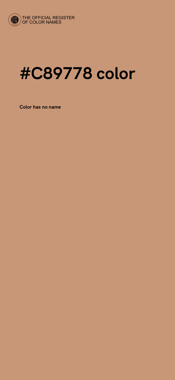 #C89778 color image