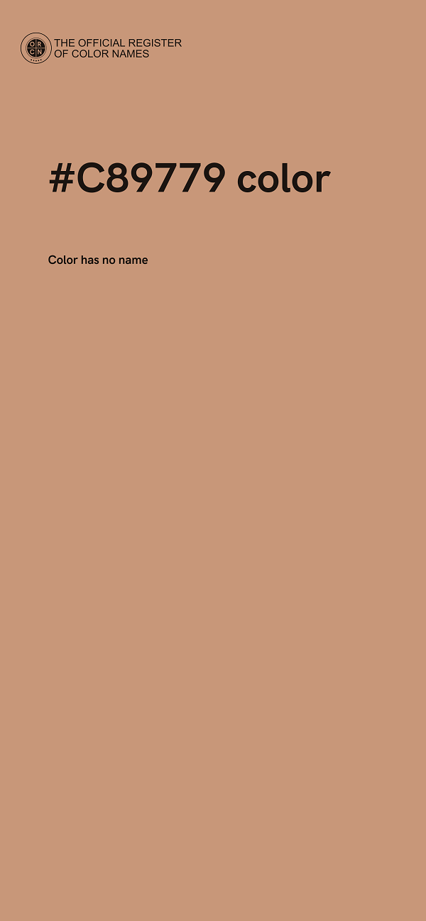 #C89779 color image