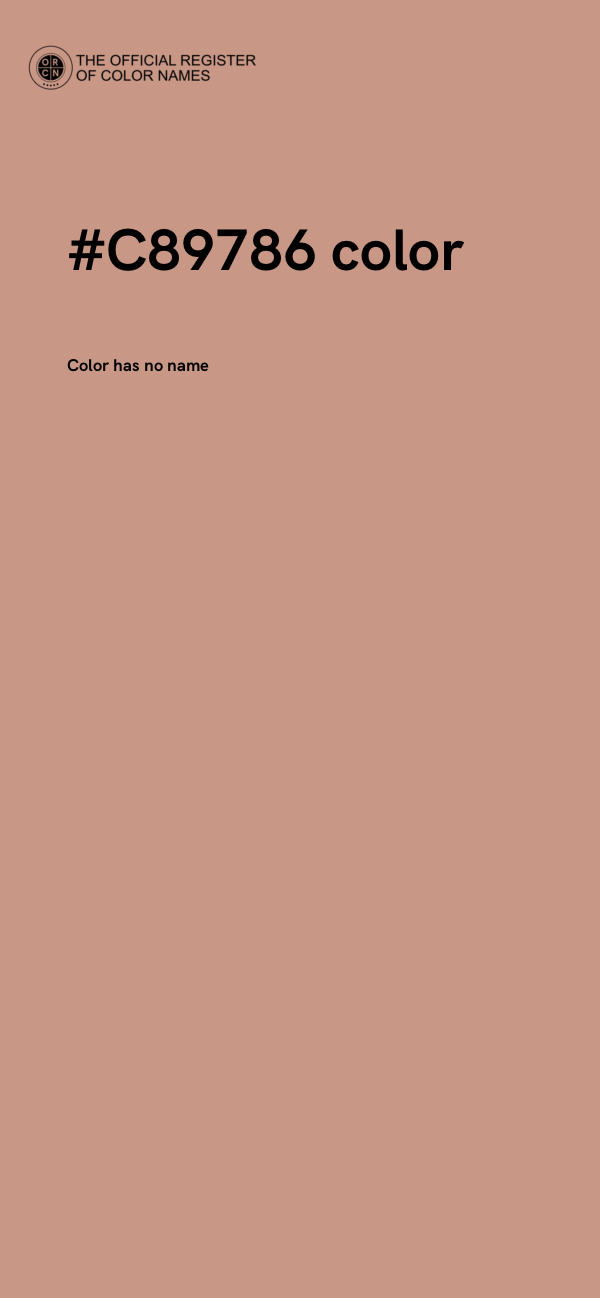 #C89786 color image
