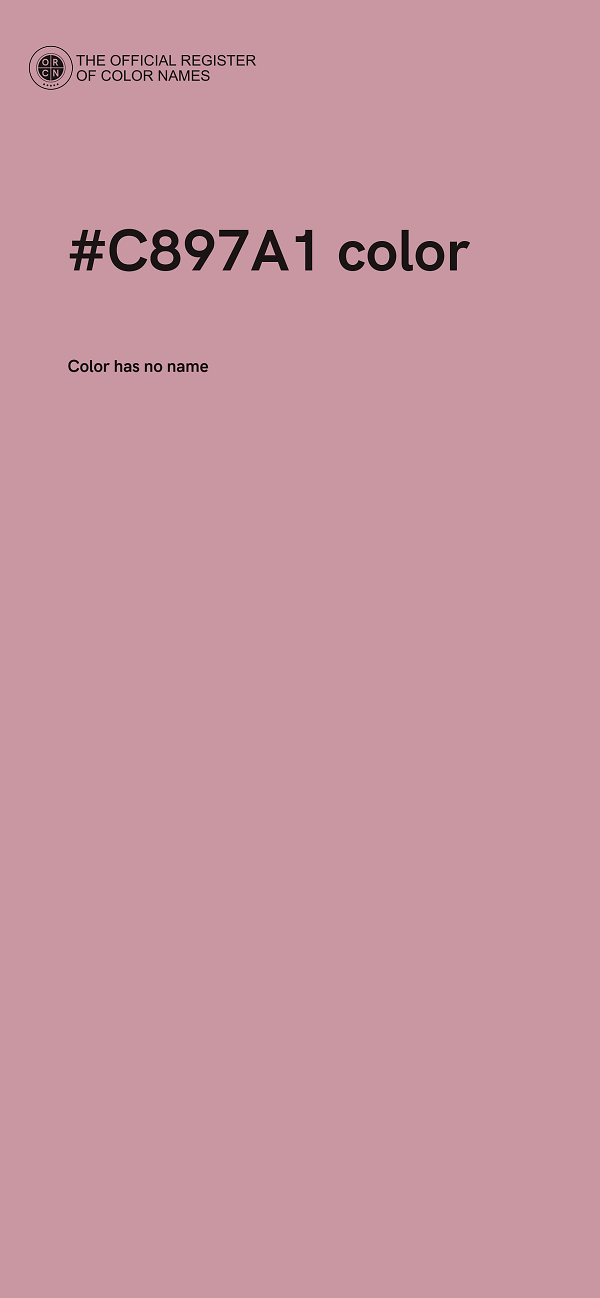 #C897A1 color image