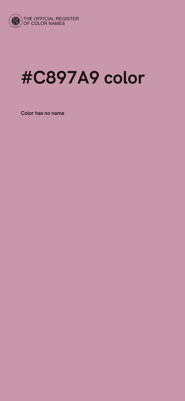 #C897A9 color image