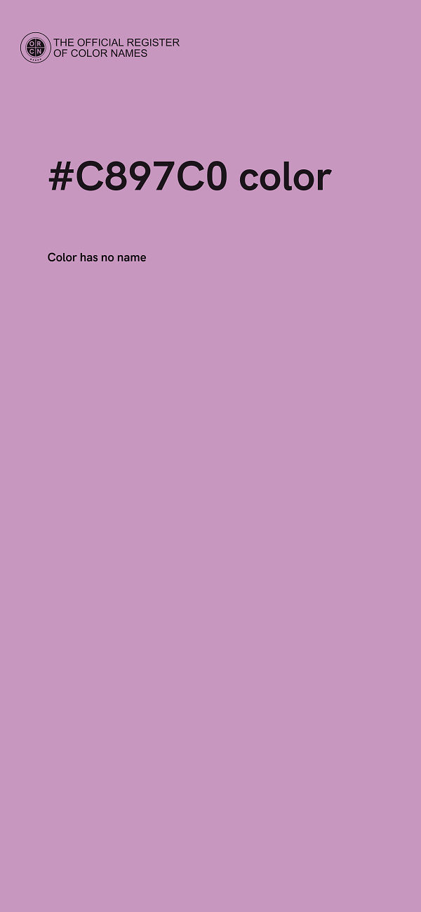#C897C0 color image