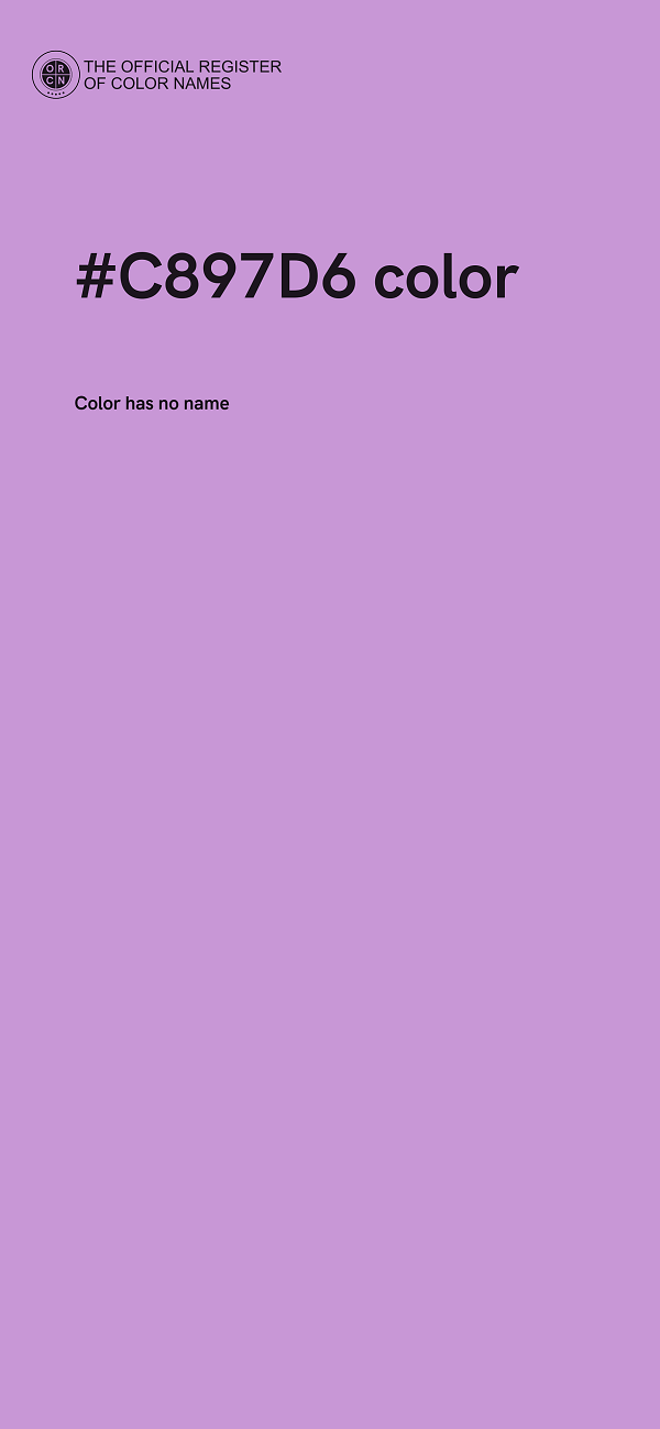 #C897D6 color image