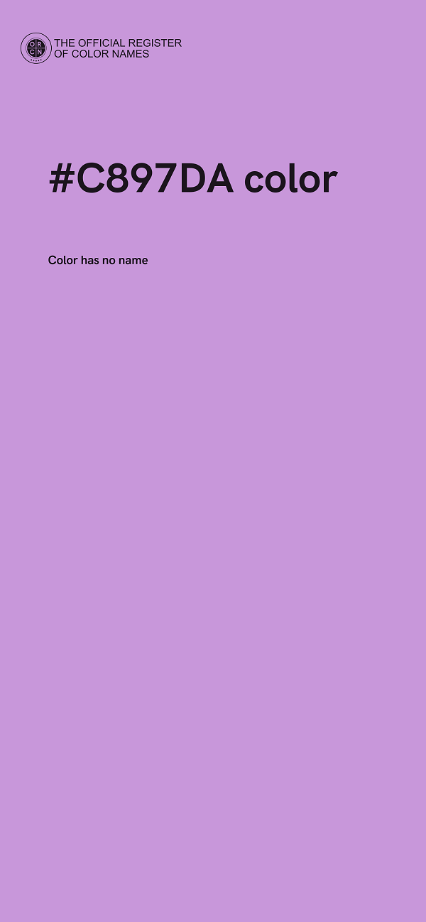 #C897DA color image