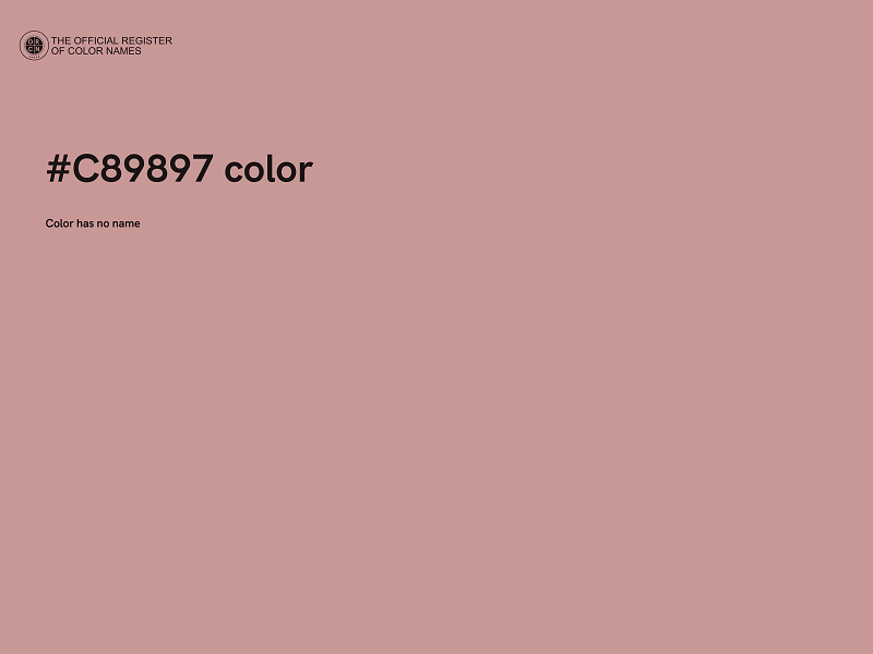 #C89897 color image