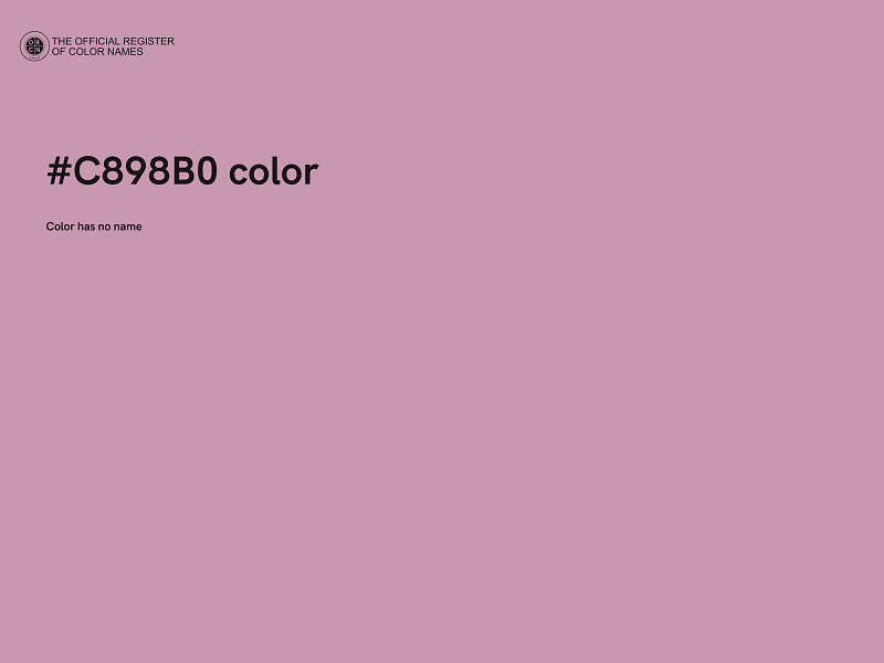 #C898B0 color image