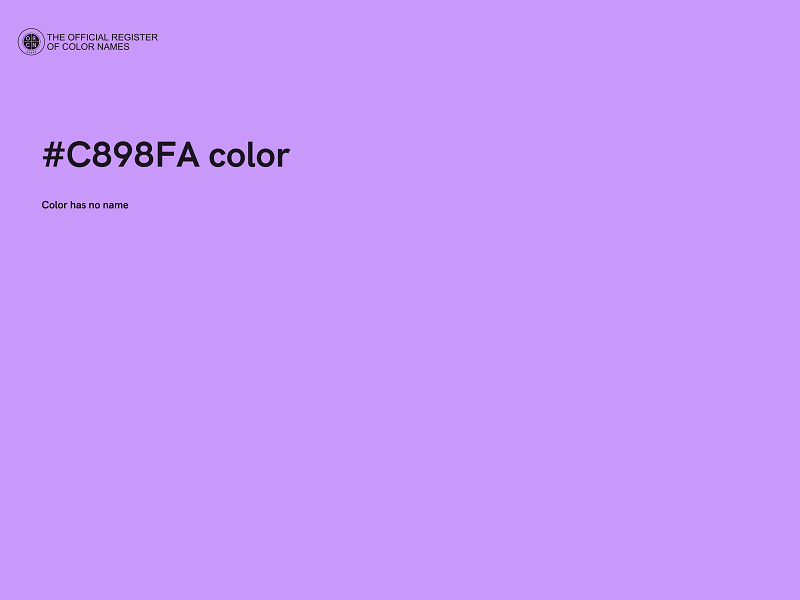 #C898FA color image