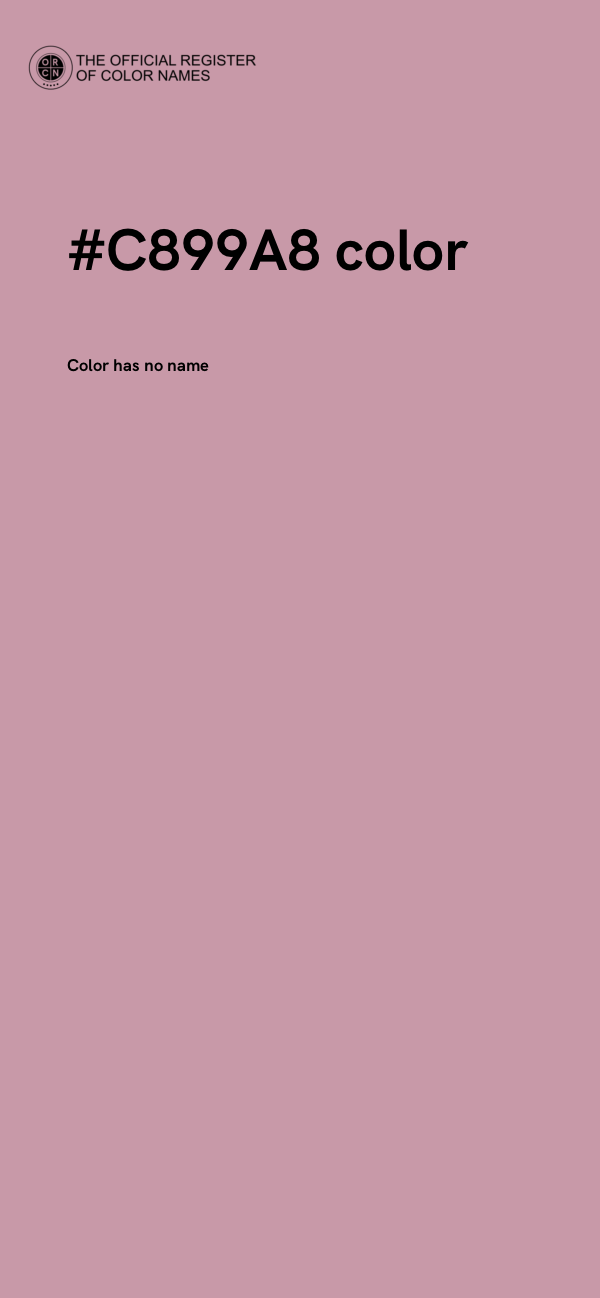 #C899A8 color image