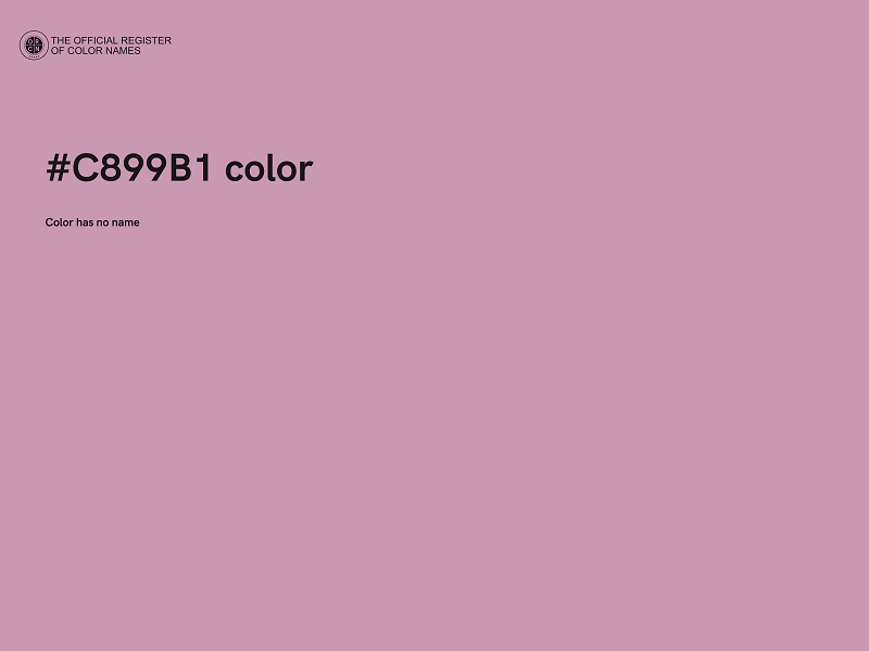 #C899B1 color image