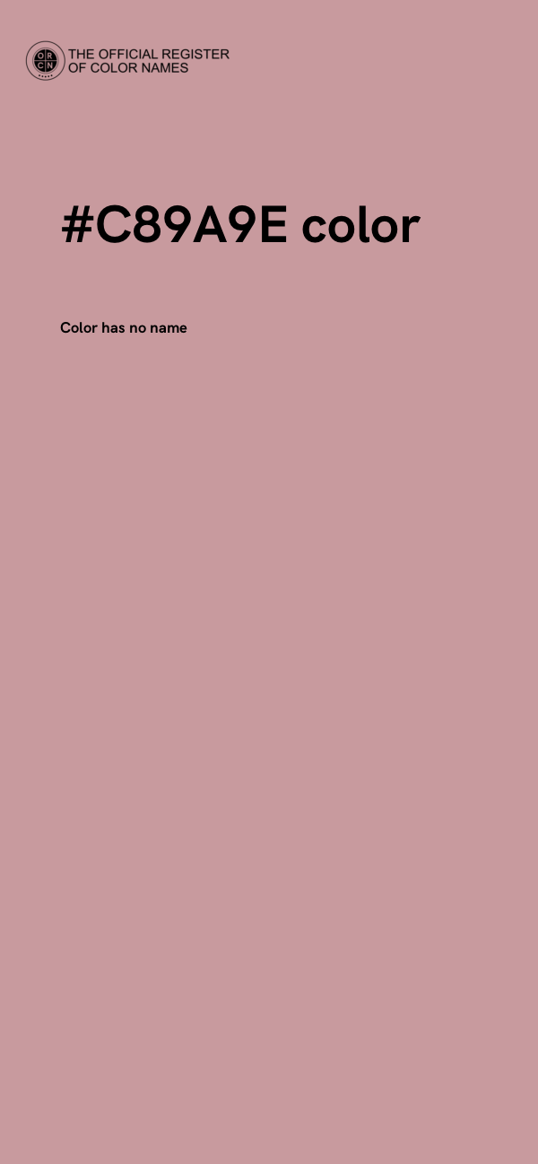 #C89A9E color image