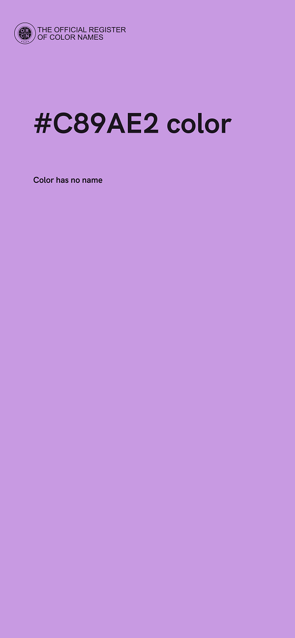 #C89AE2 color image