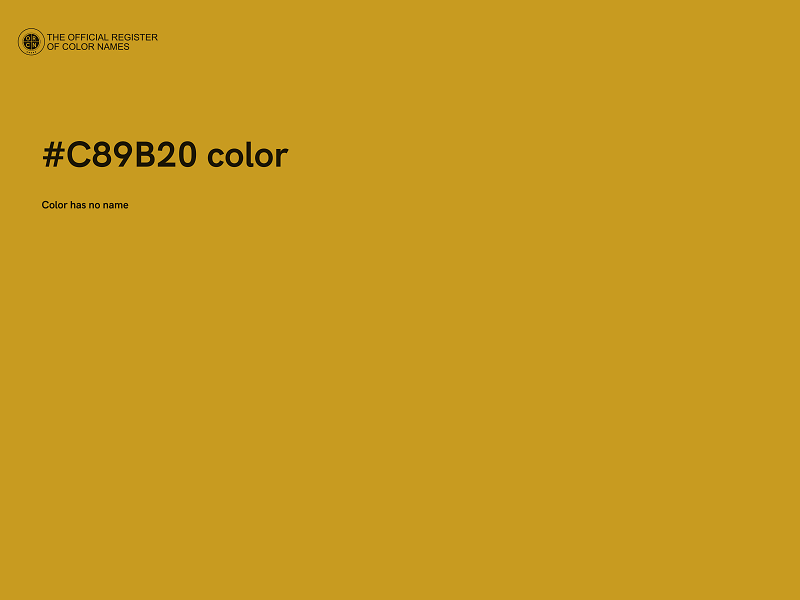 #C89B20 color image