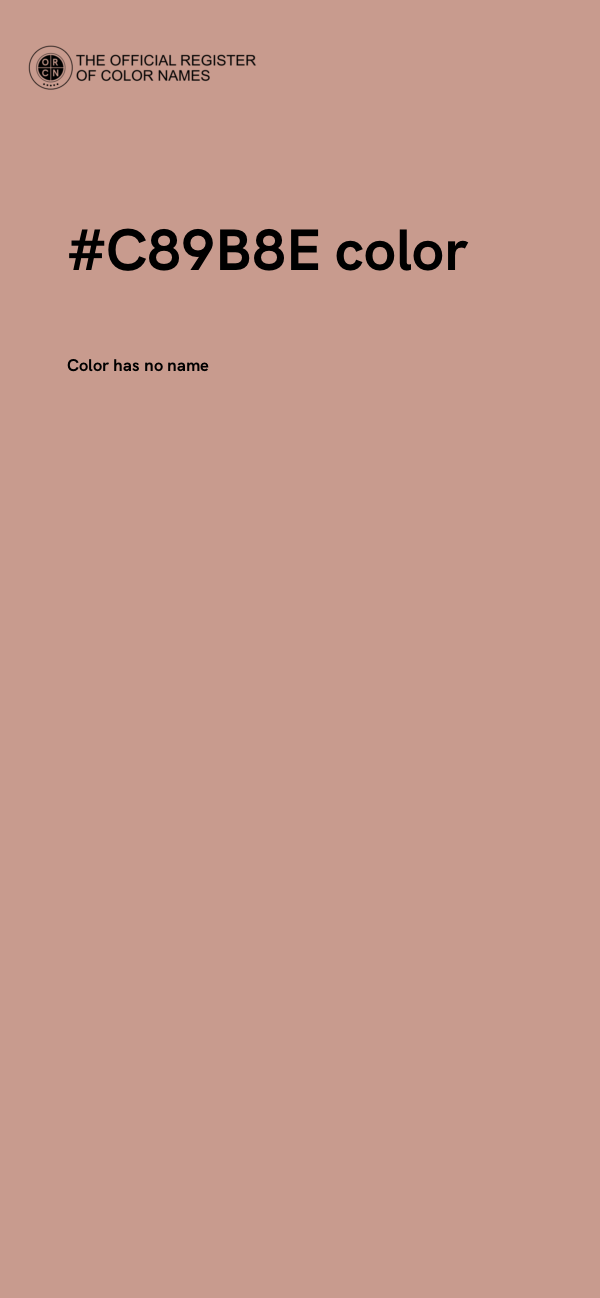 #C89B8E color image