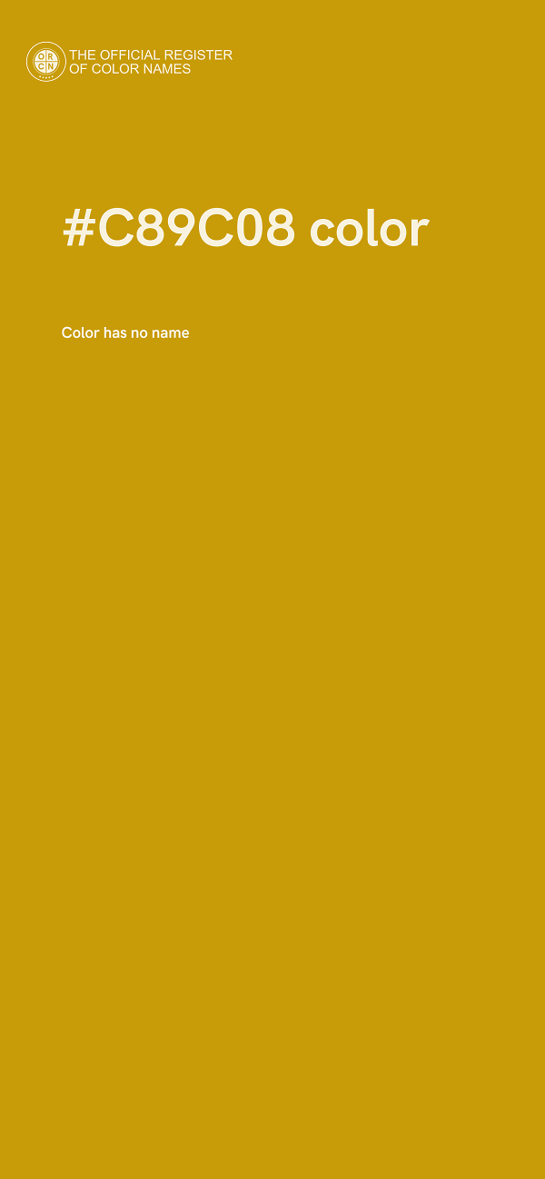 #C89C08 color image