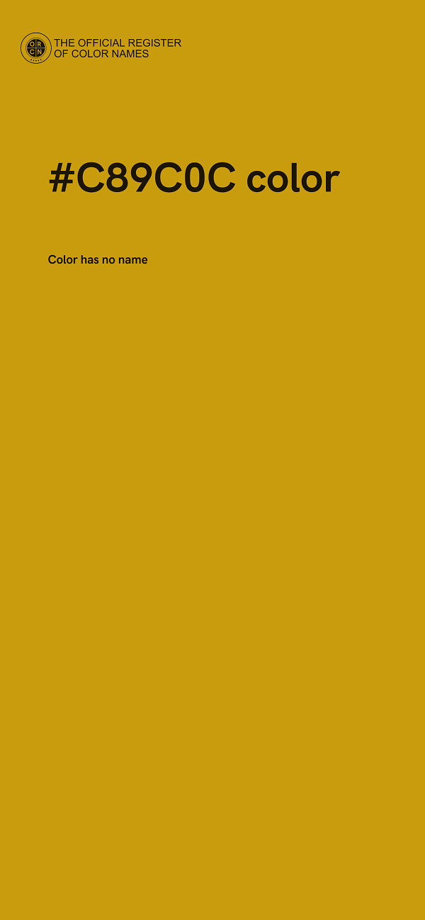 #C89C0C color image