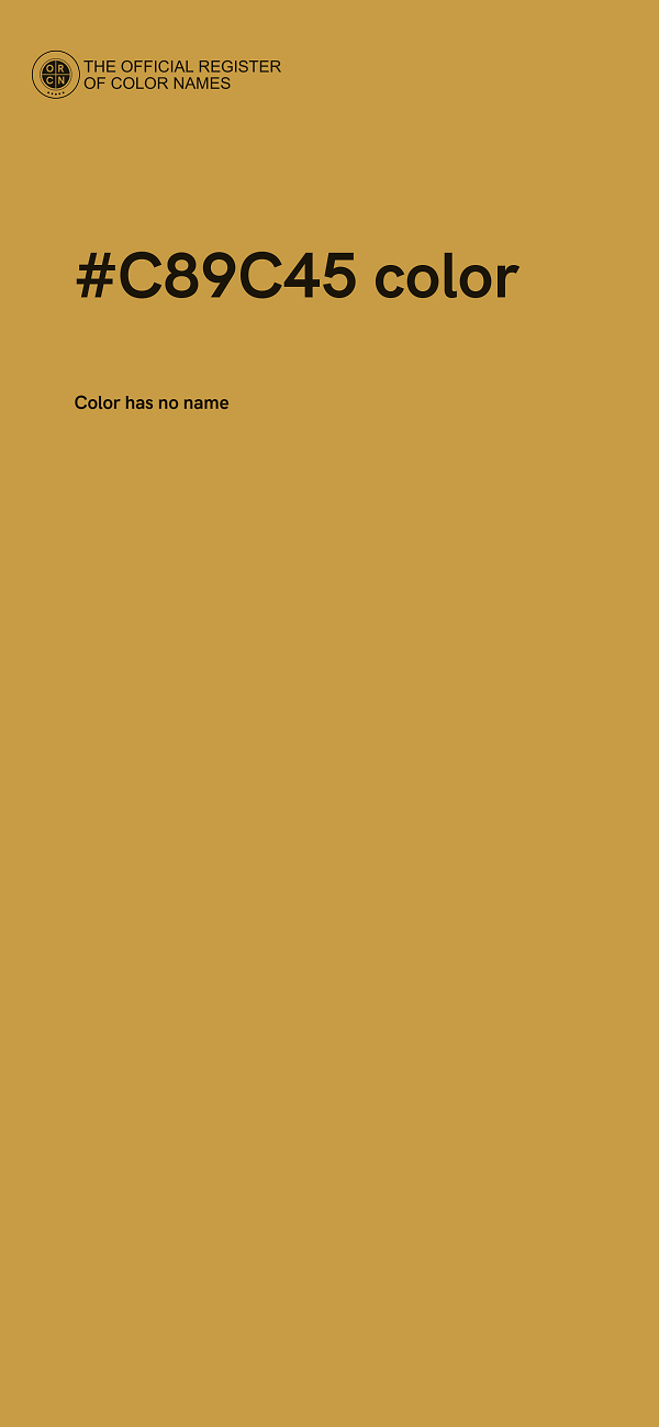 #C89C45 color image