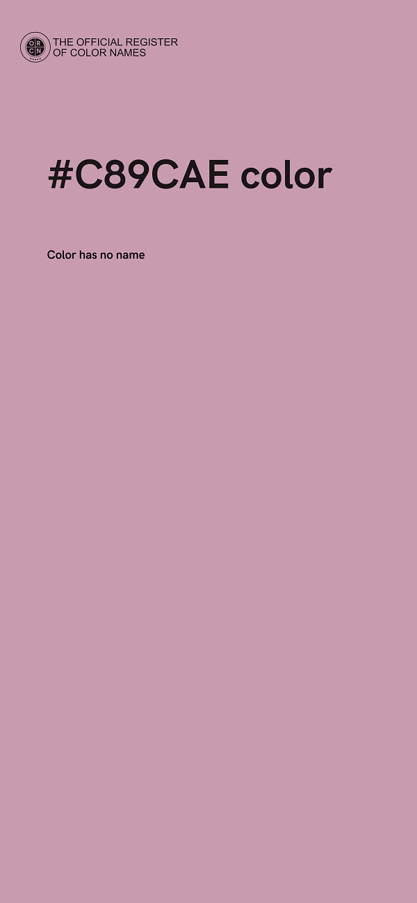 #C89CAE color image