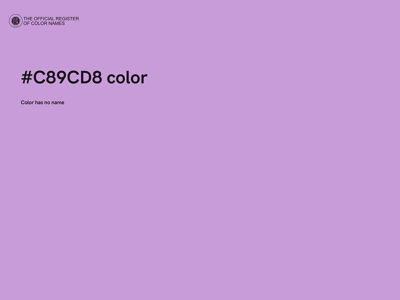 #C89CD8 color image