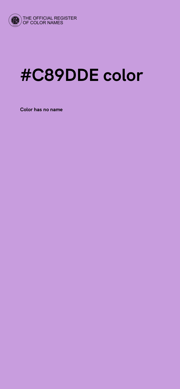 #C89DDE color image