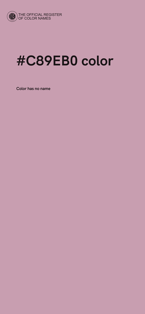 #C89EB0 color image