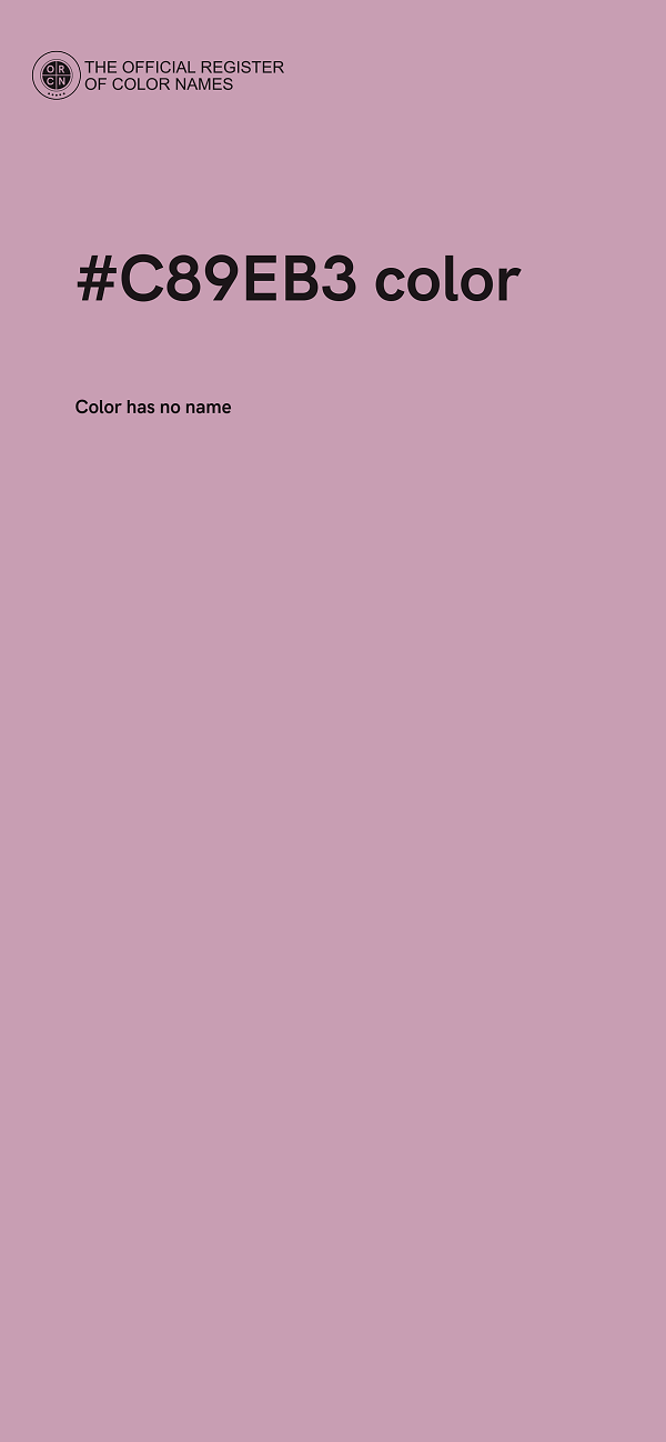 #C89EB3 color image
