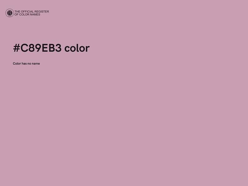 #C89EB3 color image