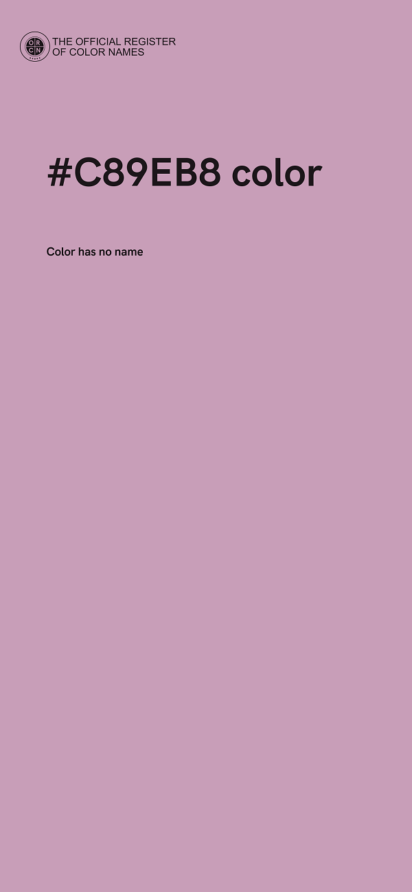 #C89EB8 color image
