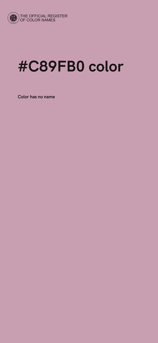 #C89FB0 color image