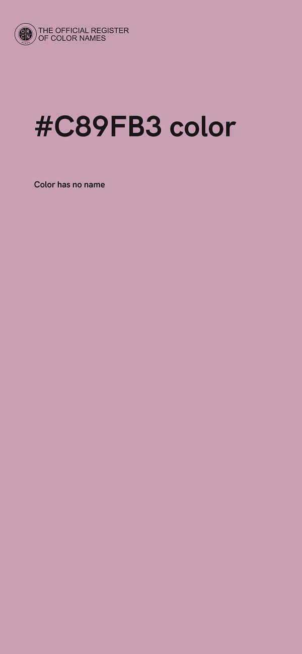 #C89FB3 color image