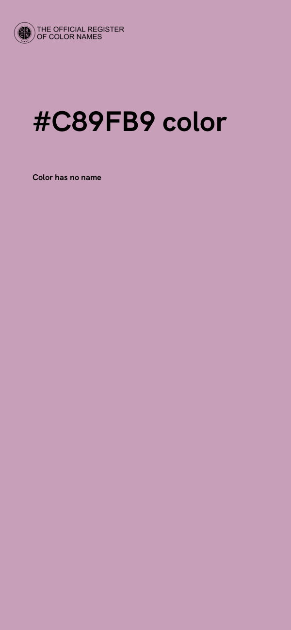 #C89FB9 color image