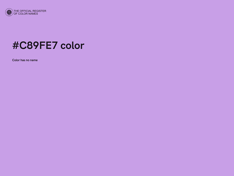 #C89FE7 color image