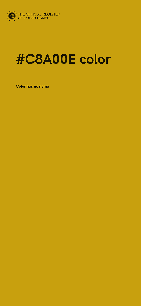 #C8A00E color image