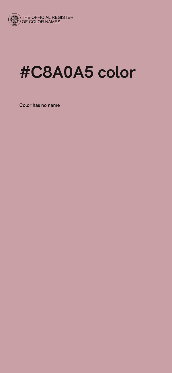 #C8A0A5 color image