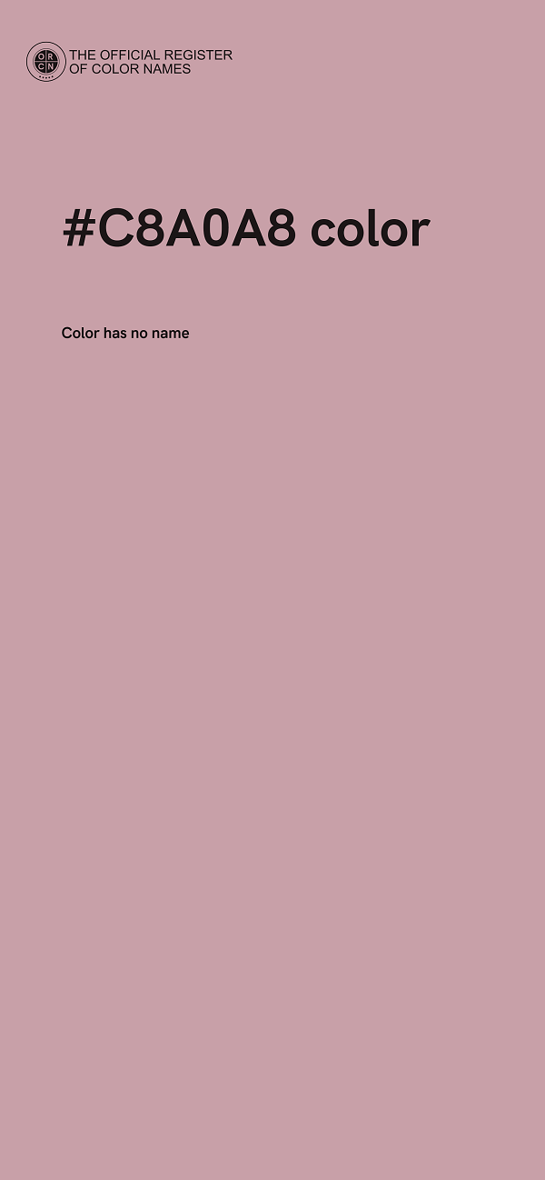 #C8A0A8 color image