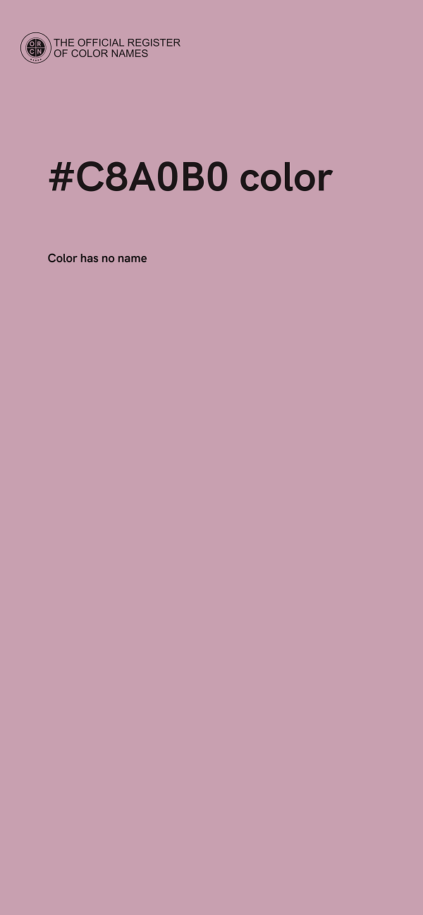 #C8A0B0 color image