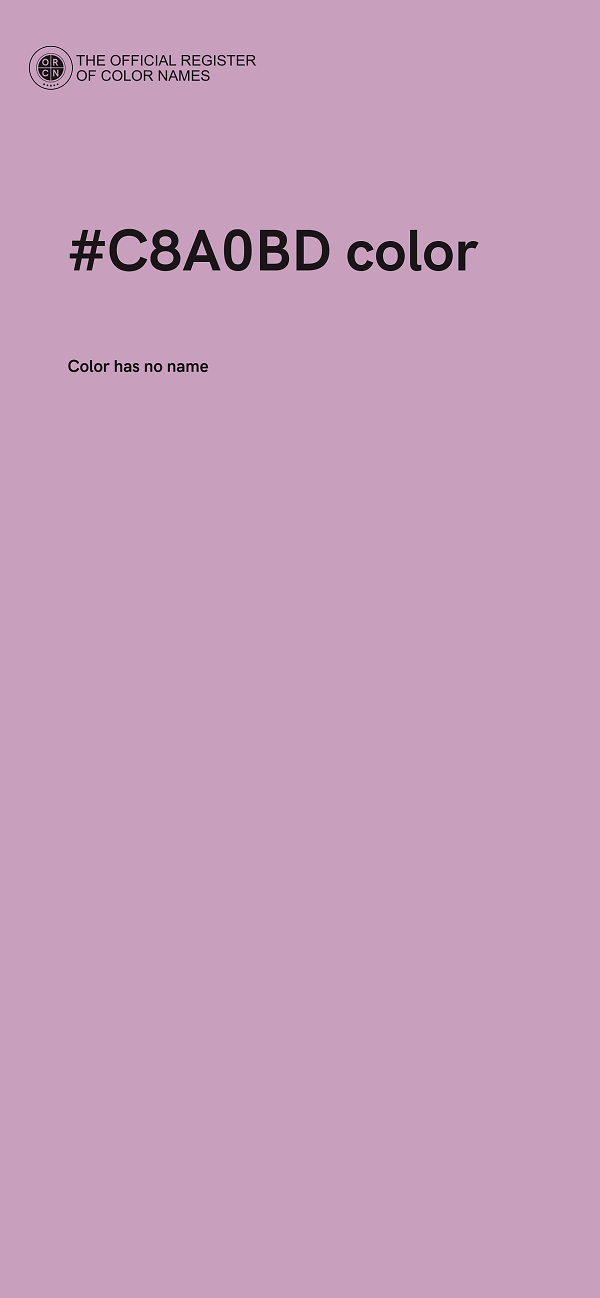 #C8A0BD color image